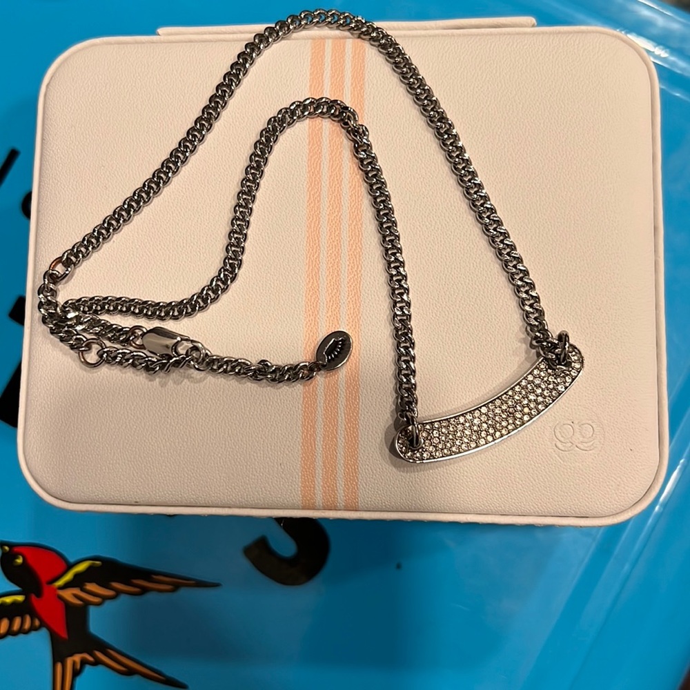 Juicy Couture silver crystal necklace